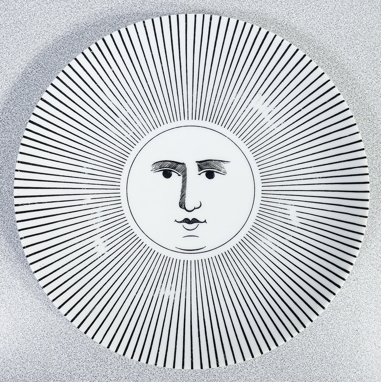 6 Soli e Lune porcelain plates by Piero Fornasetti, 1970s 12