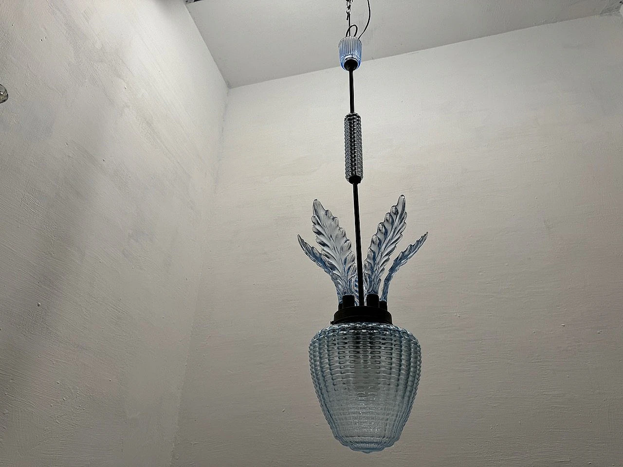 Murano glass chandelier attributed to Ercole Barovier, 1940s 9