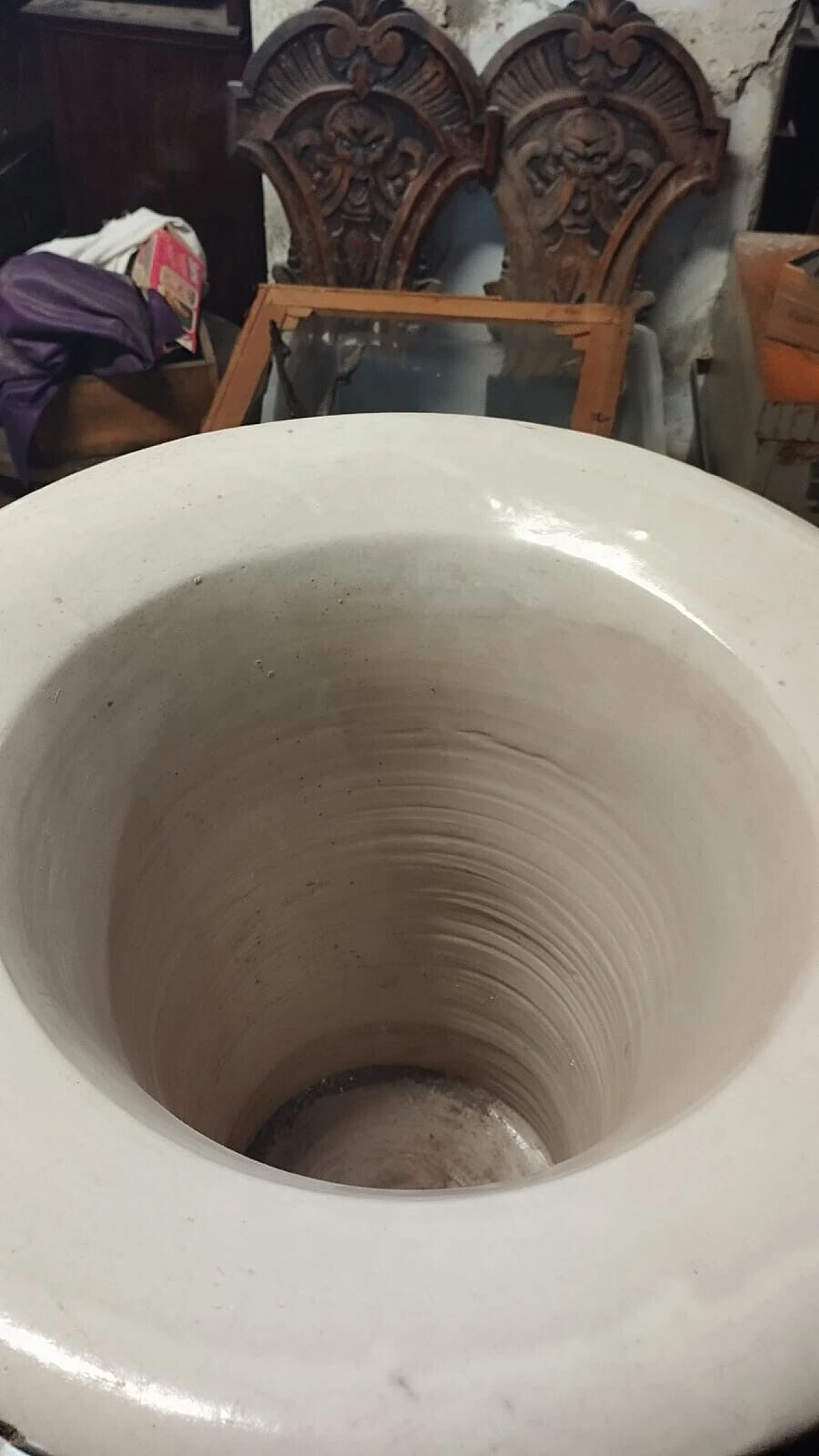 Vaso in terracotta smaltata, '800 4