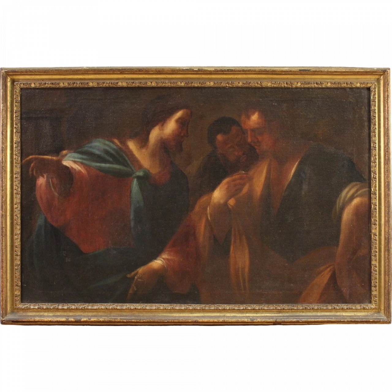 Tributo della moneta, dipinto a olio su tela, seconda metà del '600 16