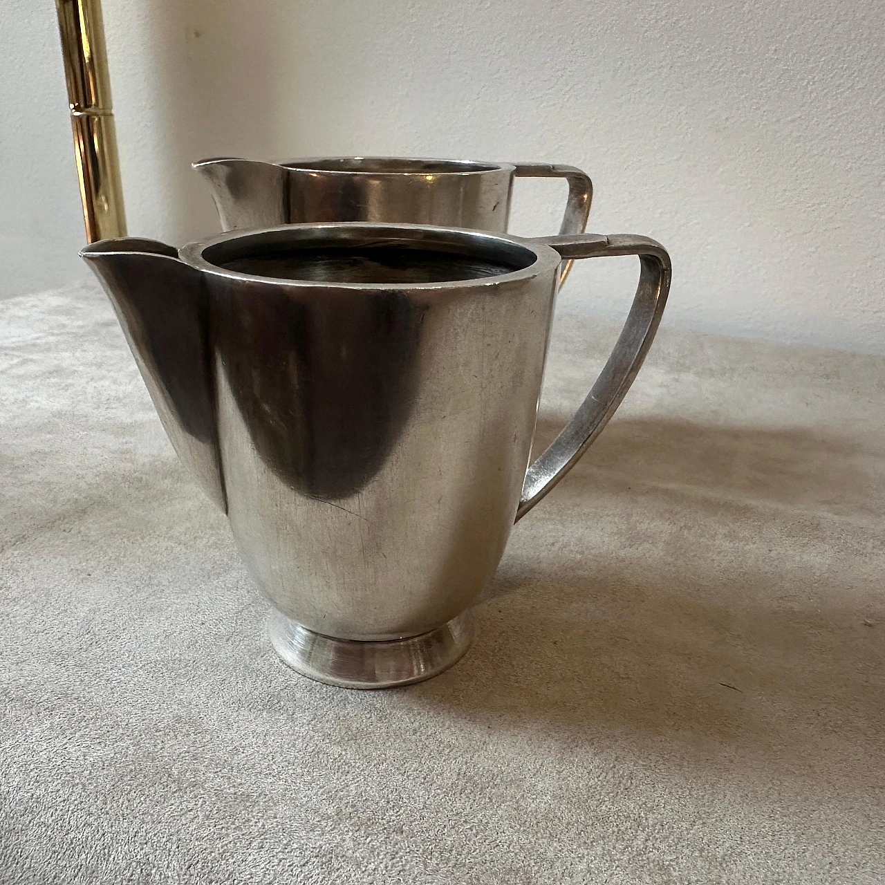 Coppia di Caffettiere Art Déco di Ponti per F.lli Calderoni, anni '70 7