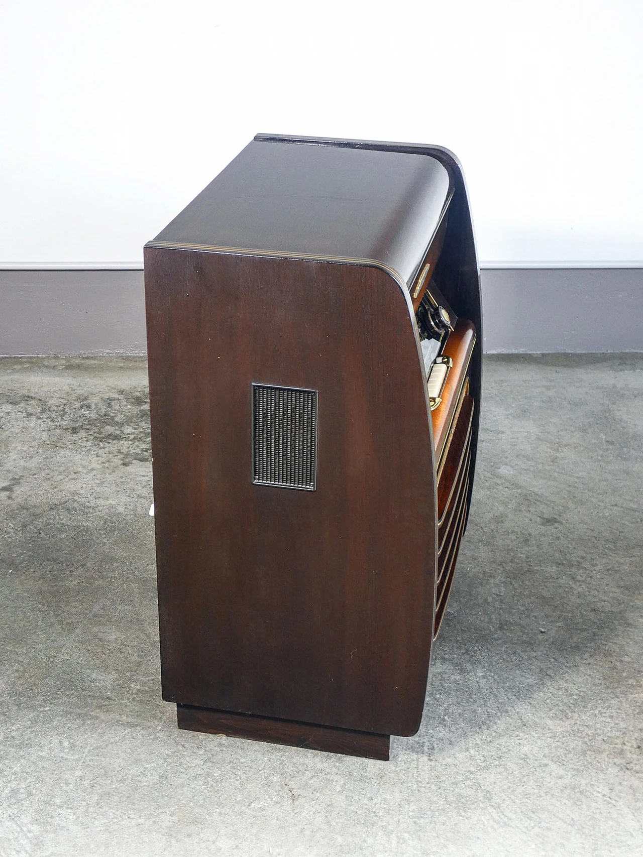 Goldtruhe Windsor 56 PE 7237 turntable by Schaub-Lorenz, 1950s 11