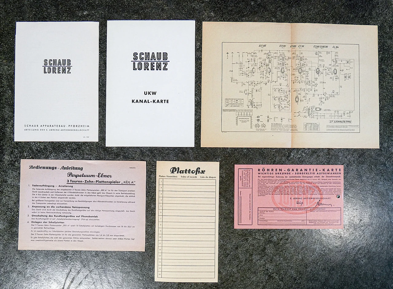 Goldtruhe Windsor 56 PE 7237 turntable by Schaub-Lorenz, 1950s 18