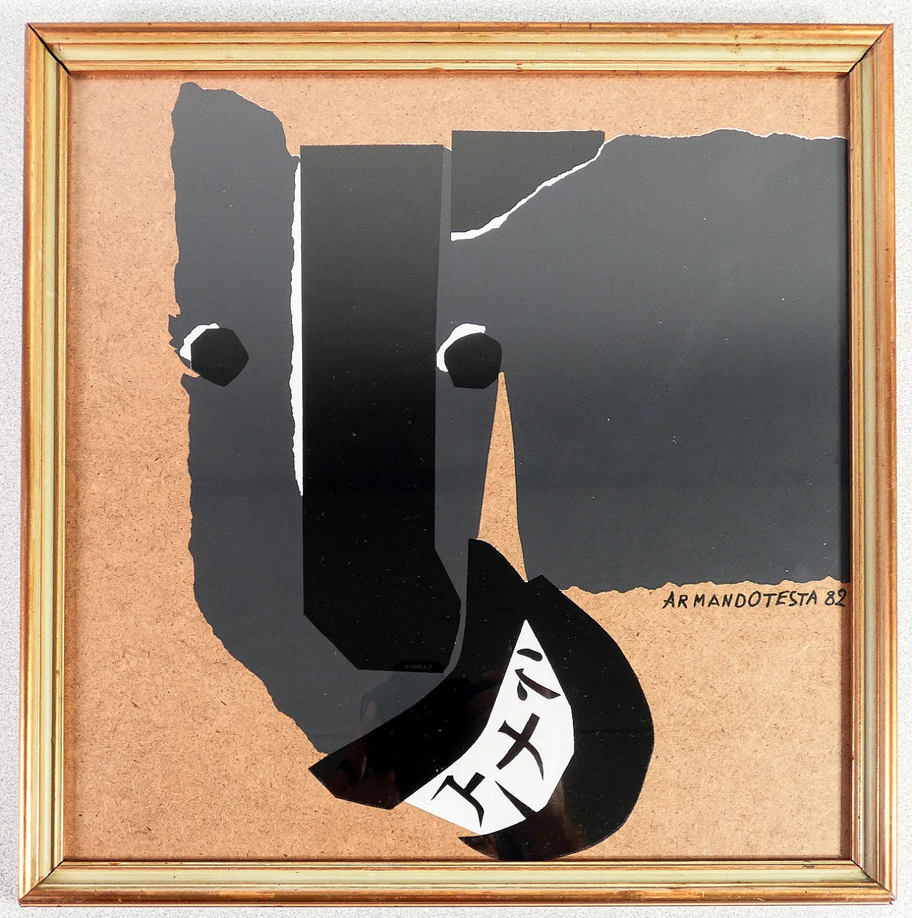 Armando Testa, Chinese horse laughing, color screen printing, 1982 1