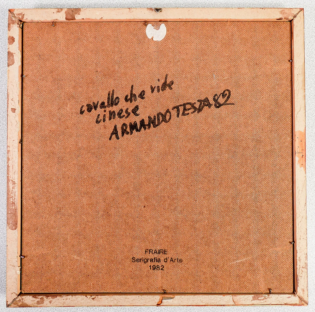 Armando Testa, Chinese horse laughing, color screen printing, 1982 5