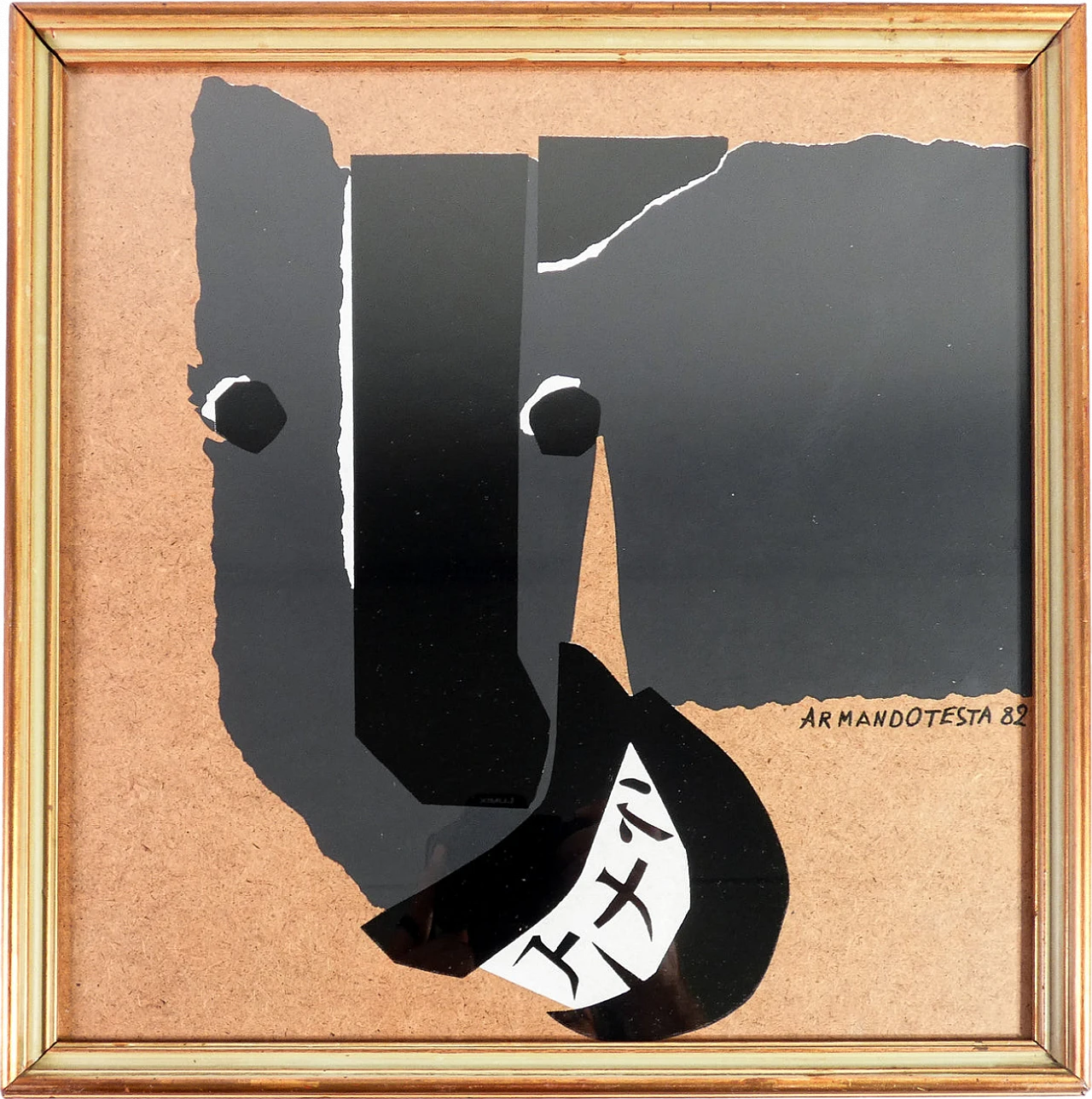 Armando Testa, Chinese horse laughing, color screen printing, 1982 7