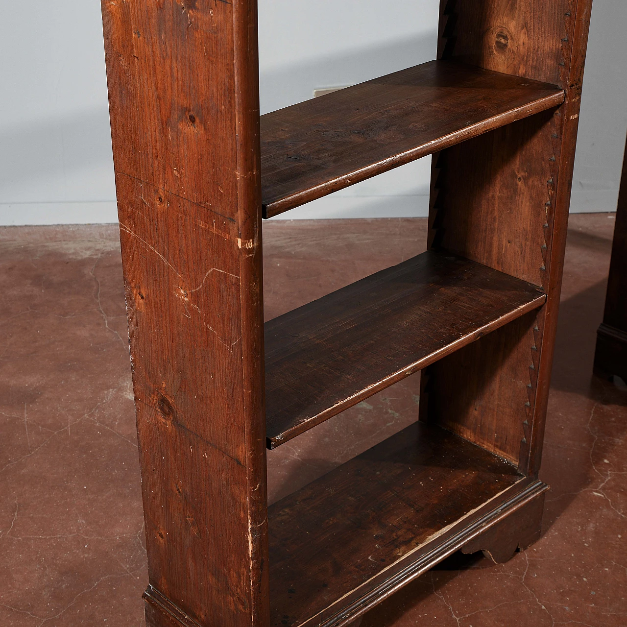 Libreria a ponte in abete massello, '800 7