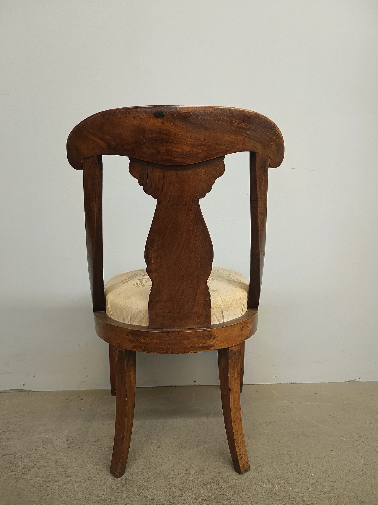 Charles X solid walnut armchair, 19th century 11