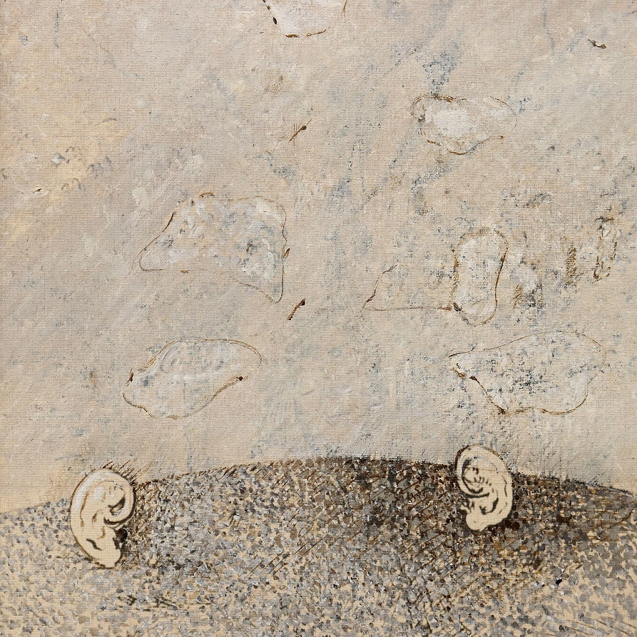 Gabriella Benedini, Composizione a quattro pannelli, dipinto a tecnica mista su legno, 1978 7