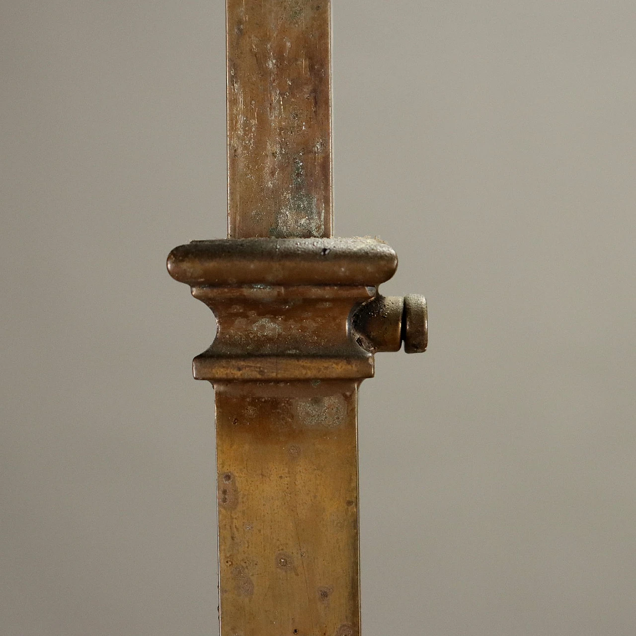 Pair of brass and fabric chandeliers, early 20th century 5