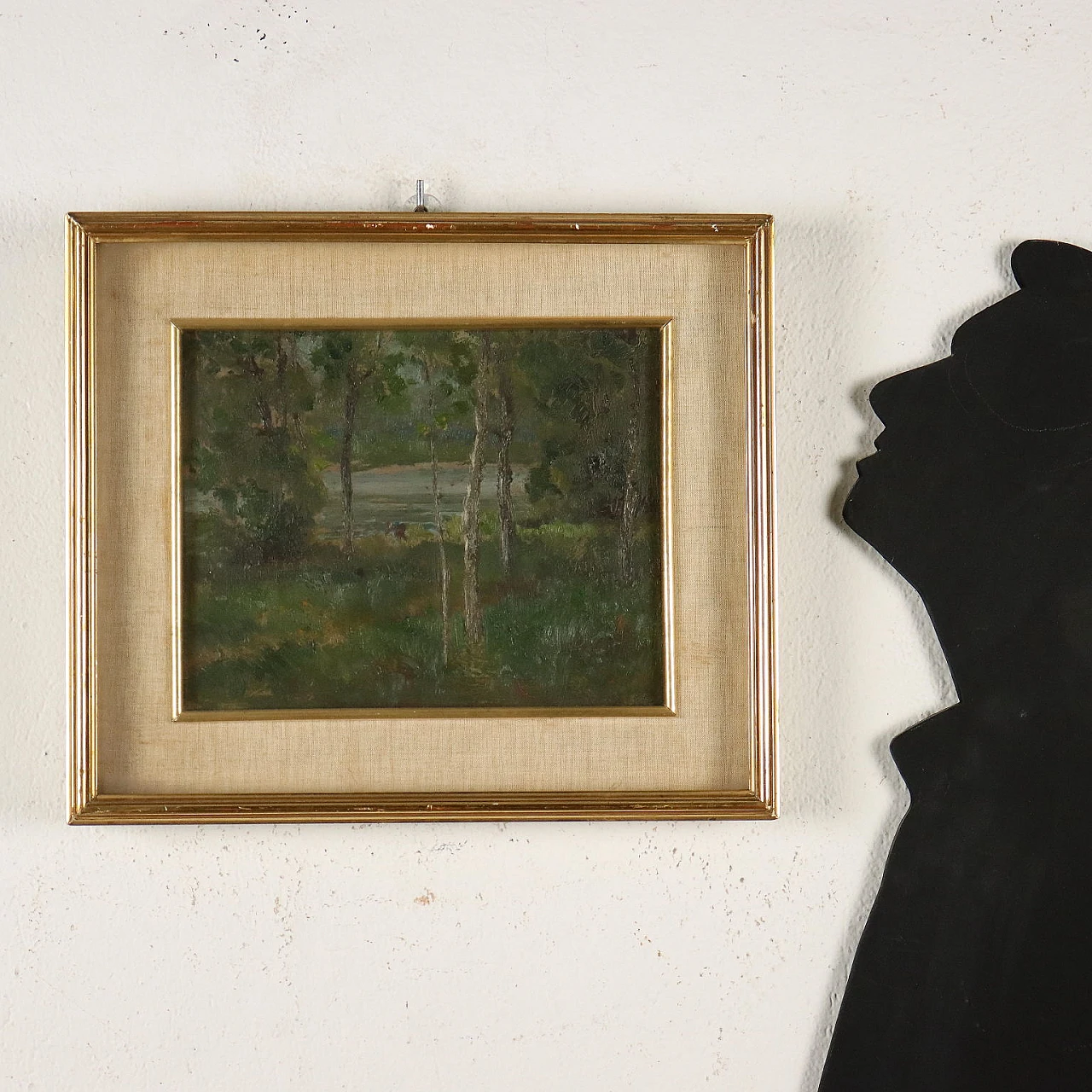 C. Vittori, Lungo le rive del Chiese a Gavardo, oil on cardboard, 1940 2