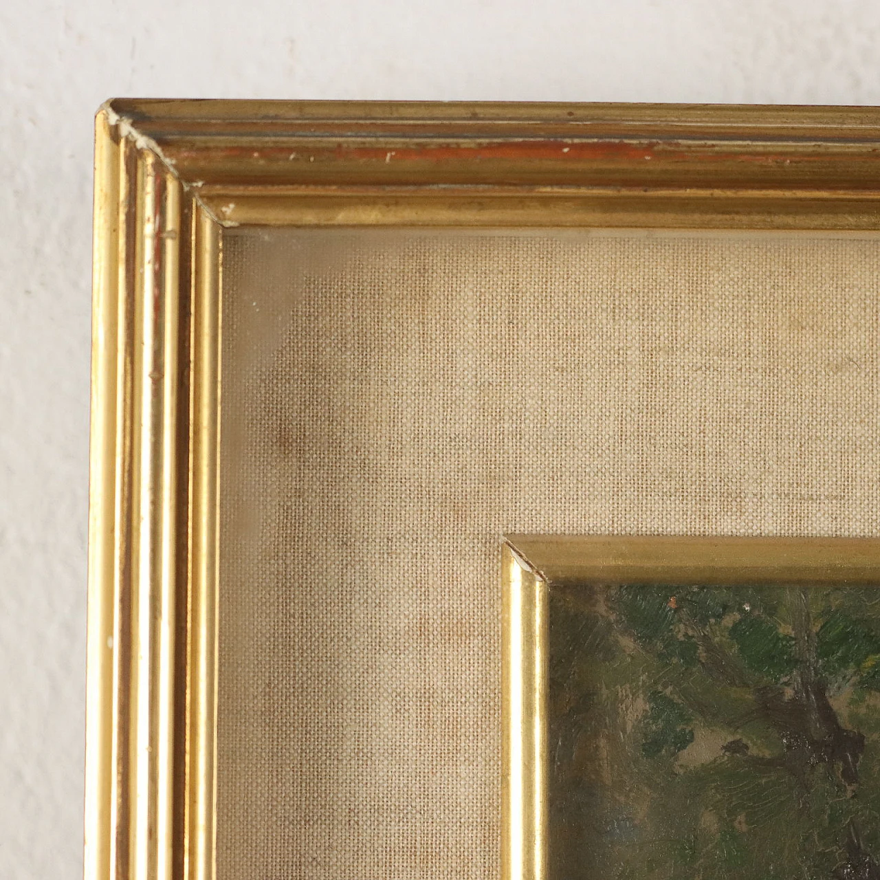 C. Vittori, Lungo le rive del Chiese a Gavardo, oil on cardboard, 1940 6