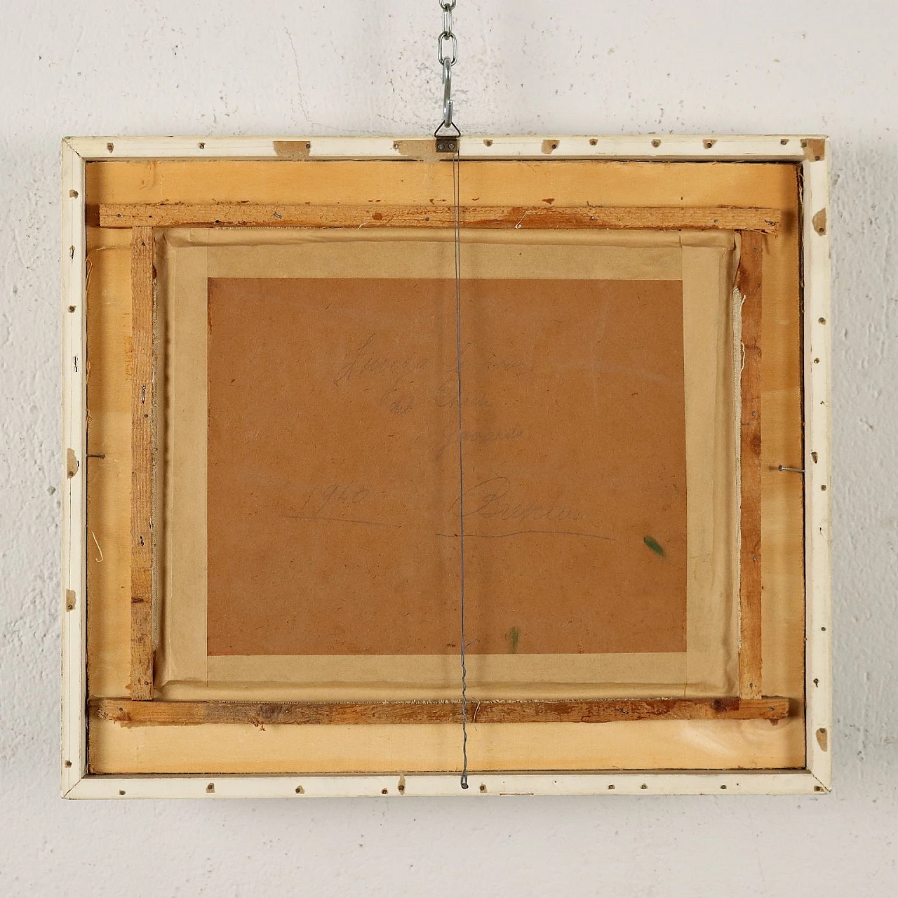 C. Vittori, Lungo le rive del Chiese a Gavardo, oil on cardboard, 1940 8