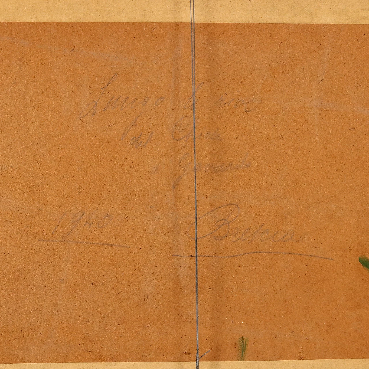 C. Vittori, Lungo le rive del Chiese a Gavardo, oil on cardboard, 1940 9