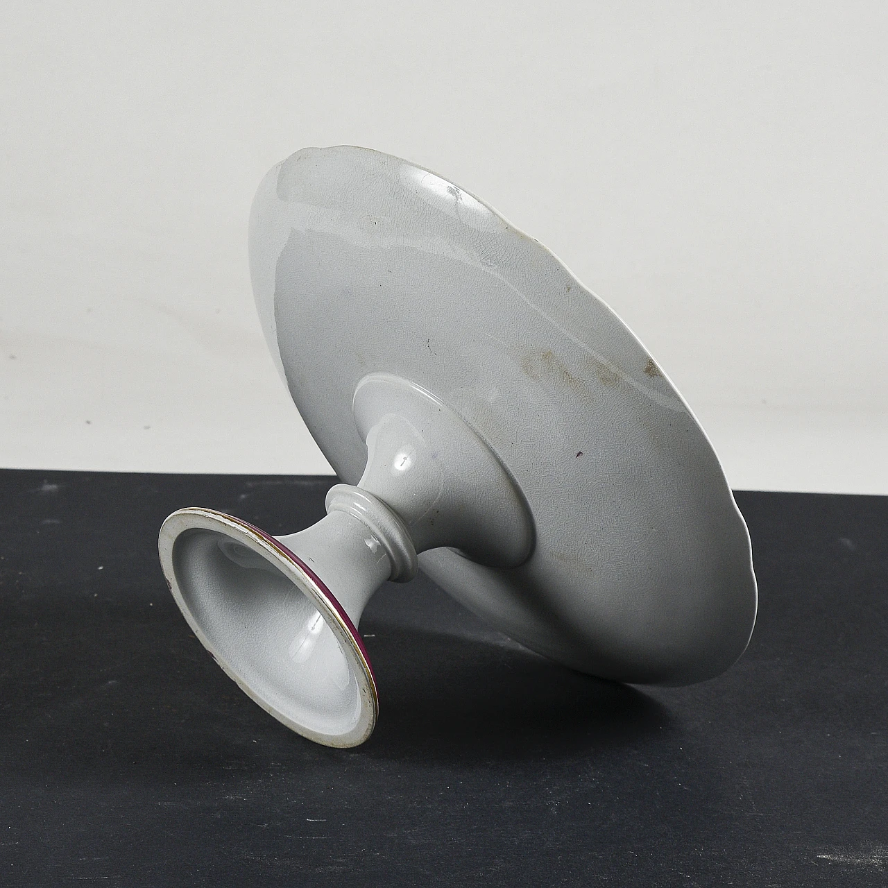 Alzatina in ceramica con decoro floreale 4