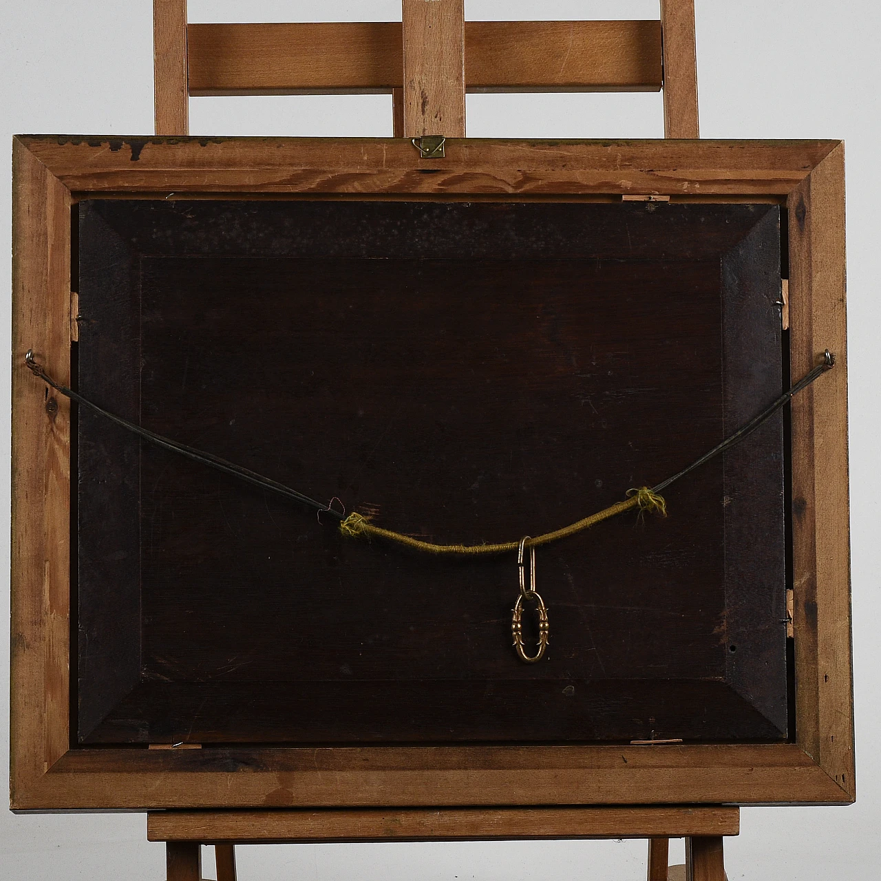 Harbour with boats, oil on panel, 19th century 6