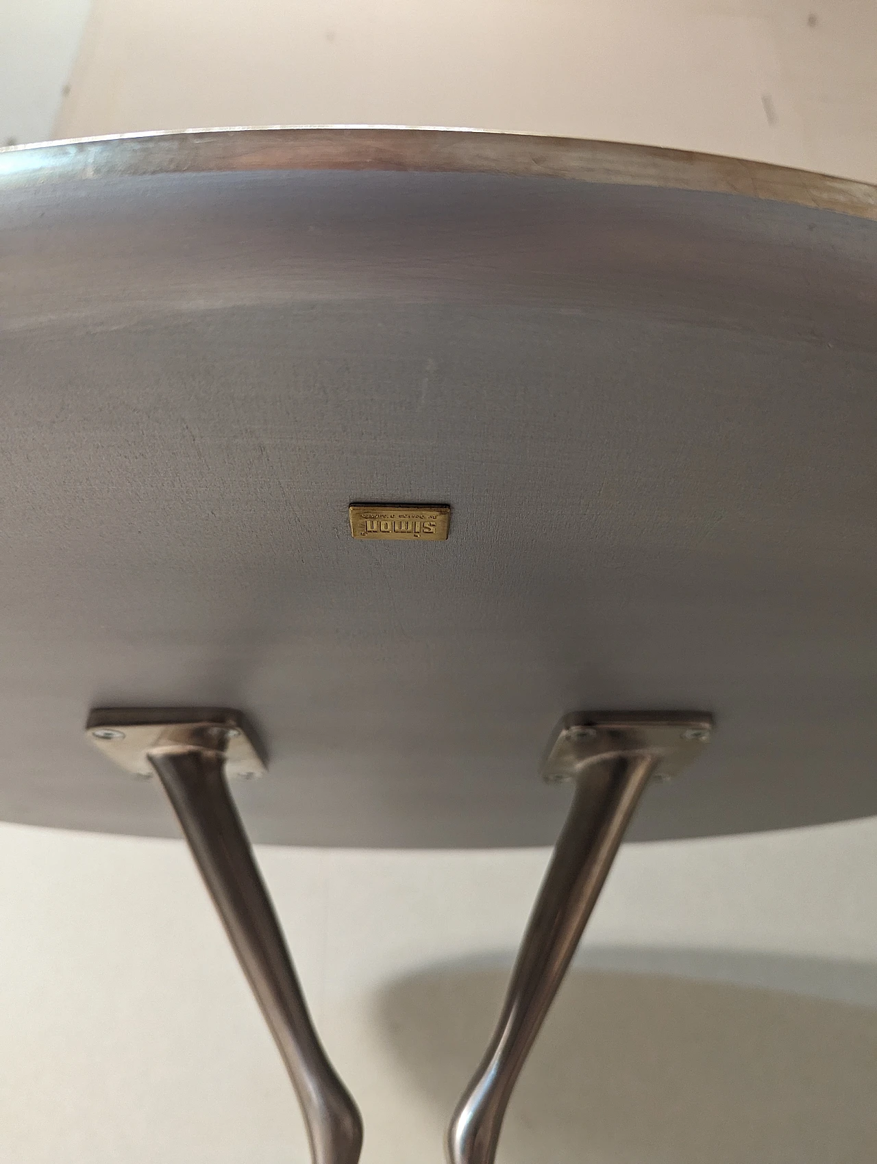 Table Traccia by Simon by Cassina in wood and metal, late 20th century 4