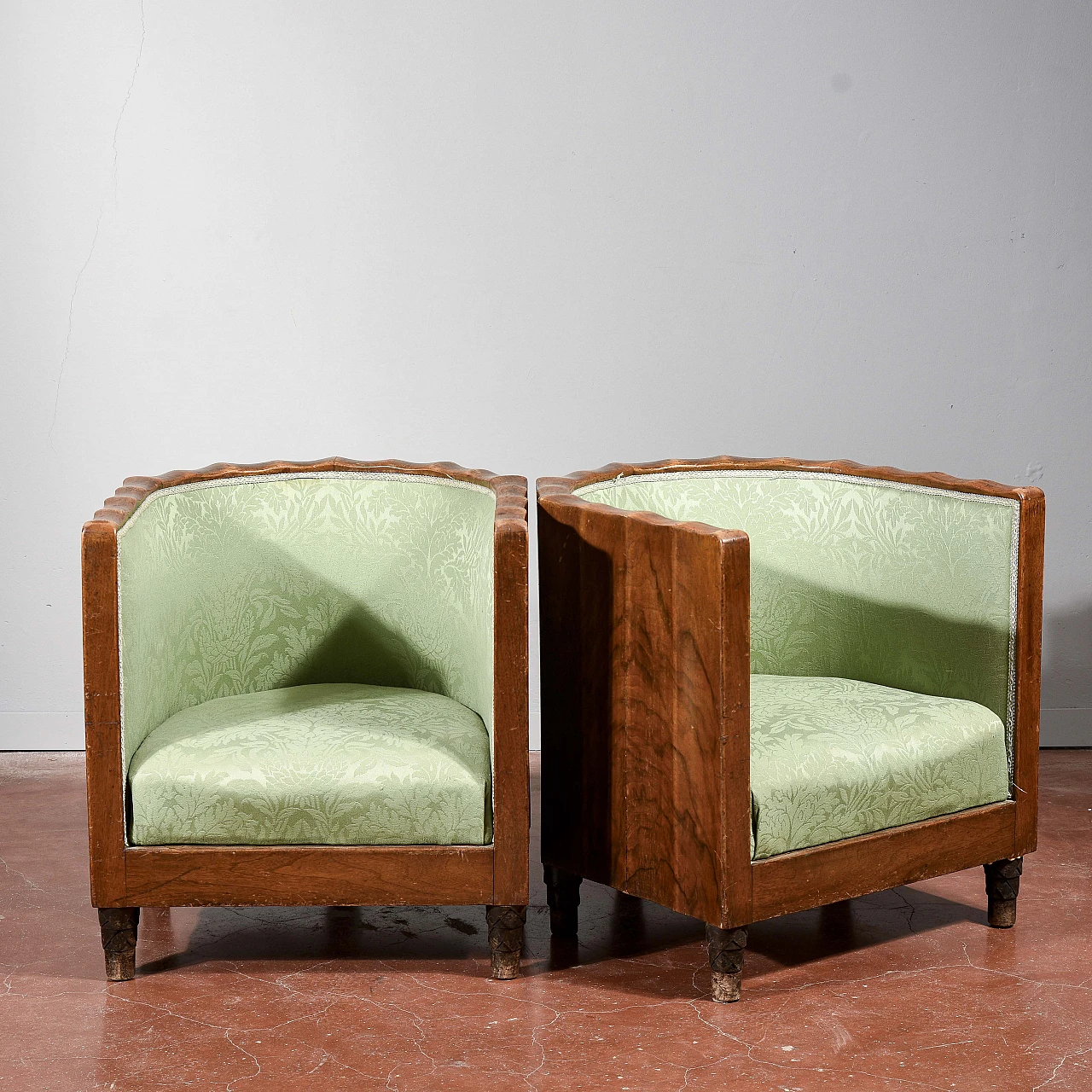 Pair of armchairs by Gaetano Borsani Atelier di Varedo, 1920s 2