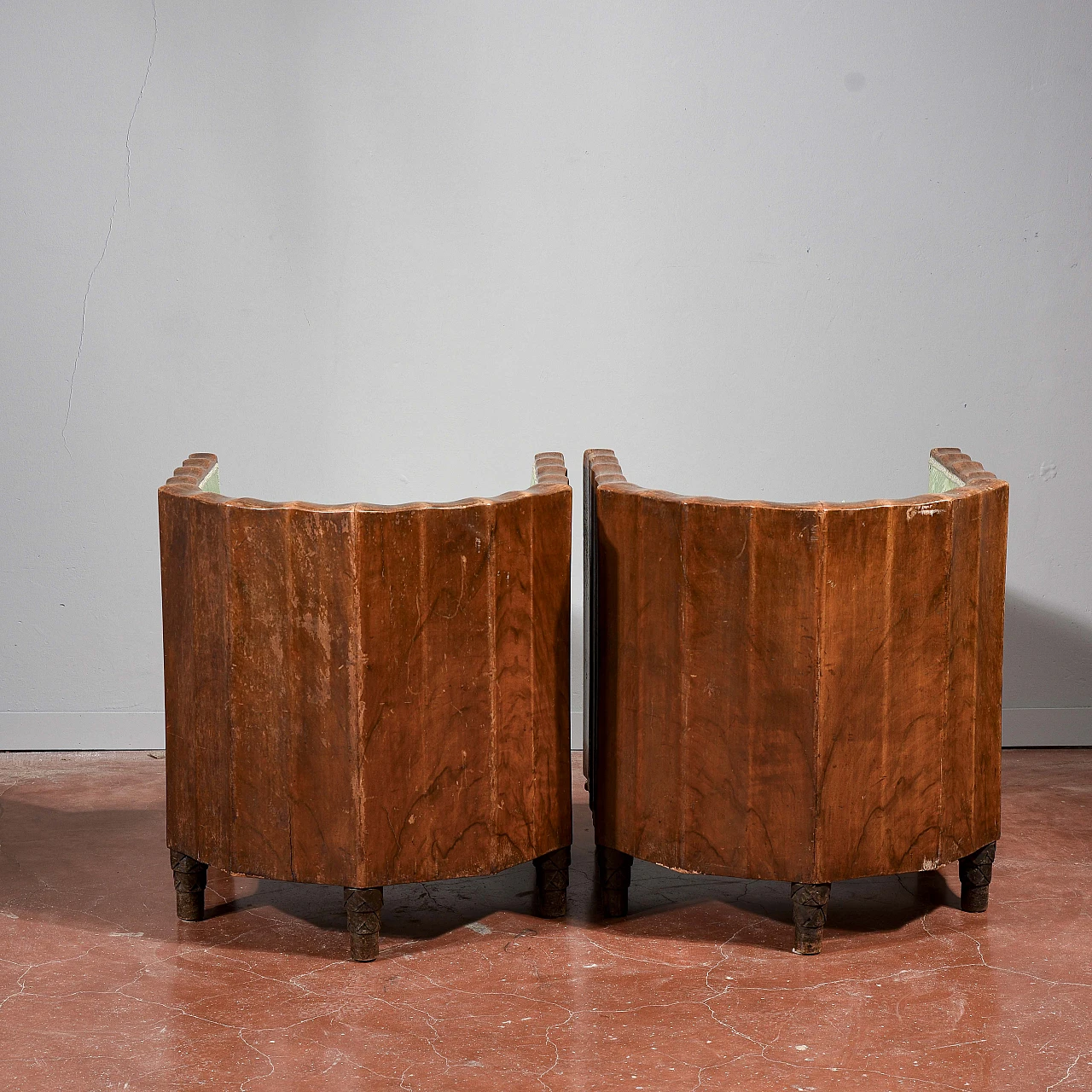 Pair of armchairs by Gaetano Borsani Atelier di Varedo, 1920s 5