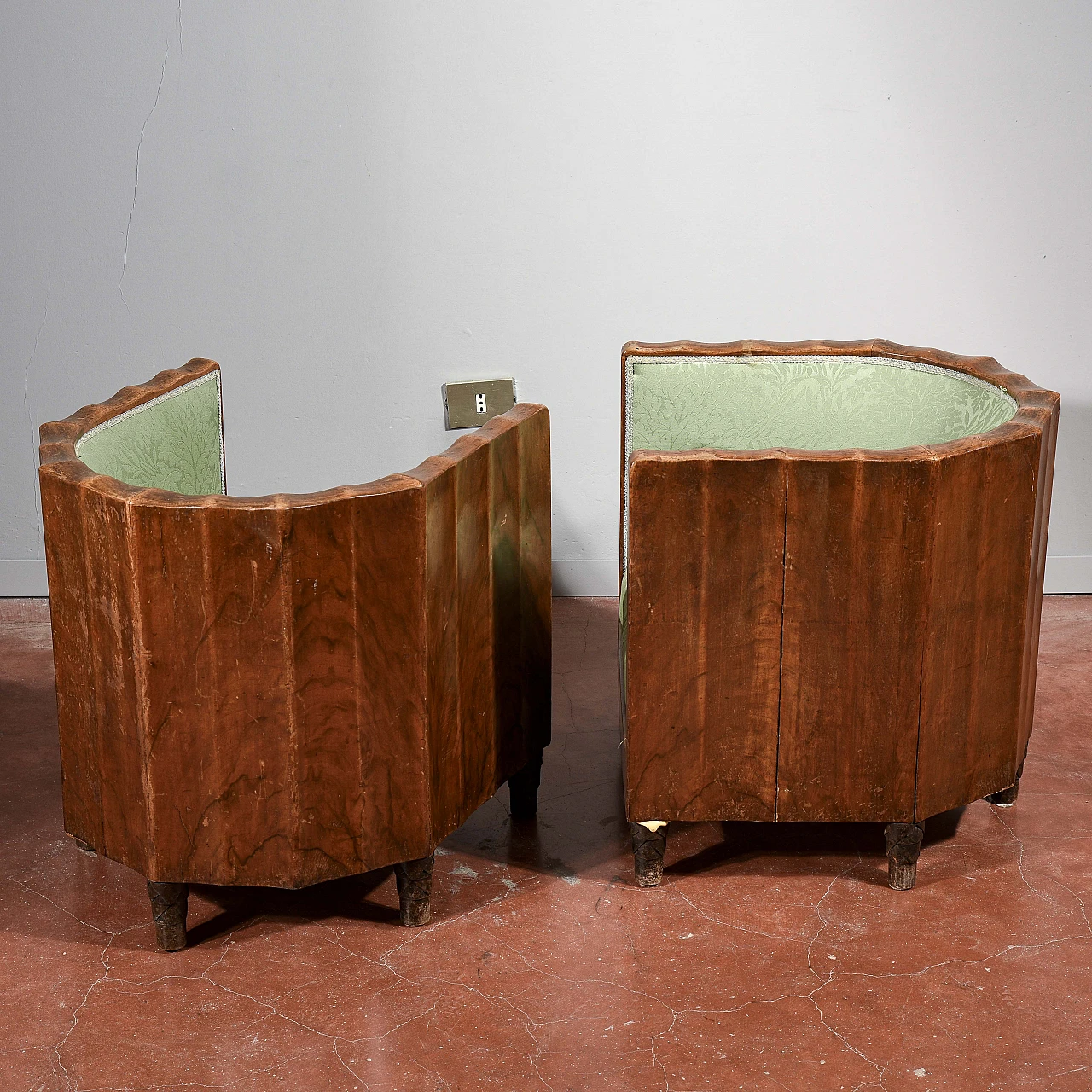 Pair of armchairs by Gaetano Borsani Atelier di Varedo, 1920s 8