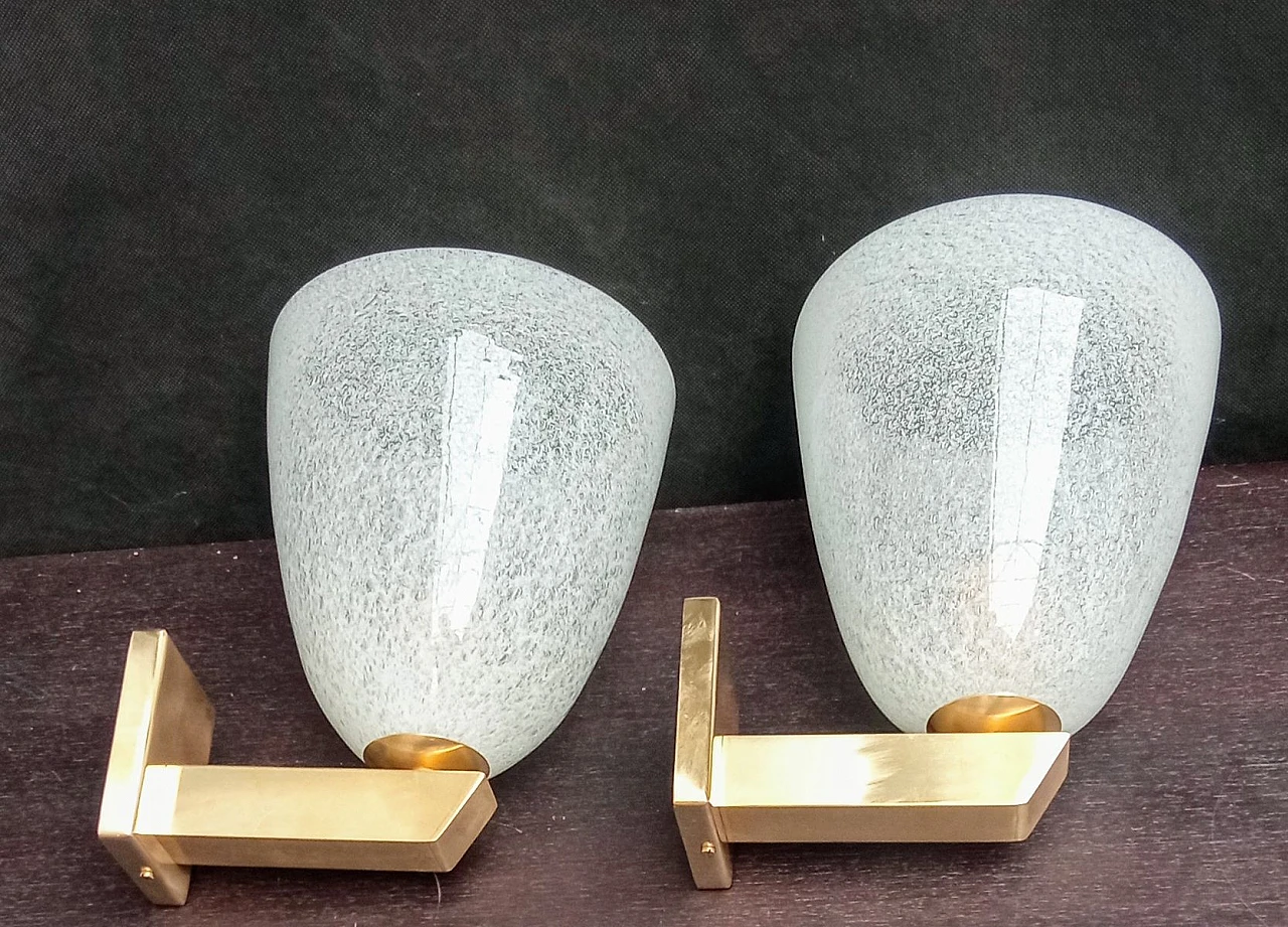 Coppia di lampade da parete di Archimede Seguso, anni '50 7