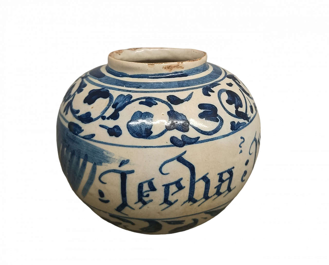 Apothecary majolica jar, 18th century 7