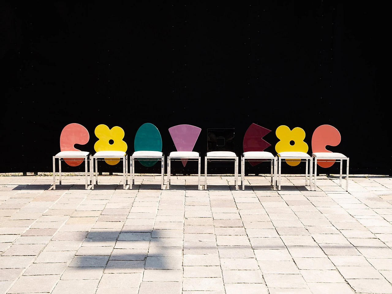 8 Omaggi chairs by Salvati & Tresoldi for Saporiti, 1980s 1