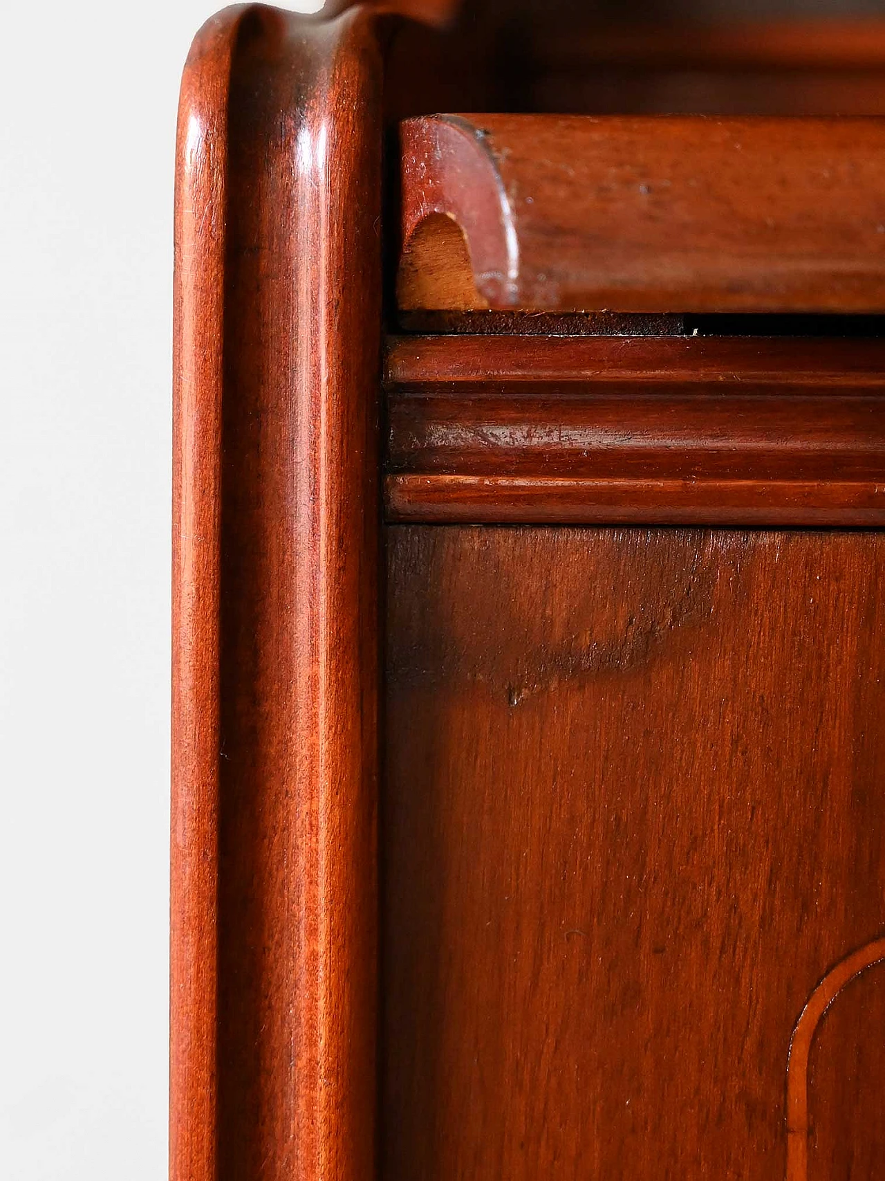 Scandinavian mahogany bookcase with writing desk, 1960s 9