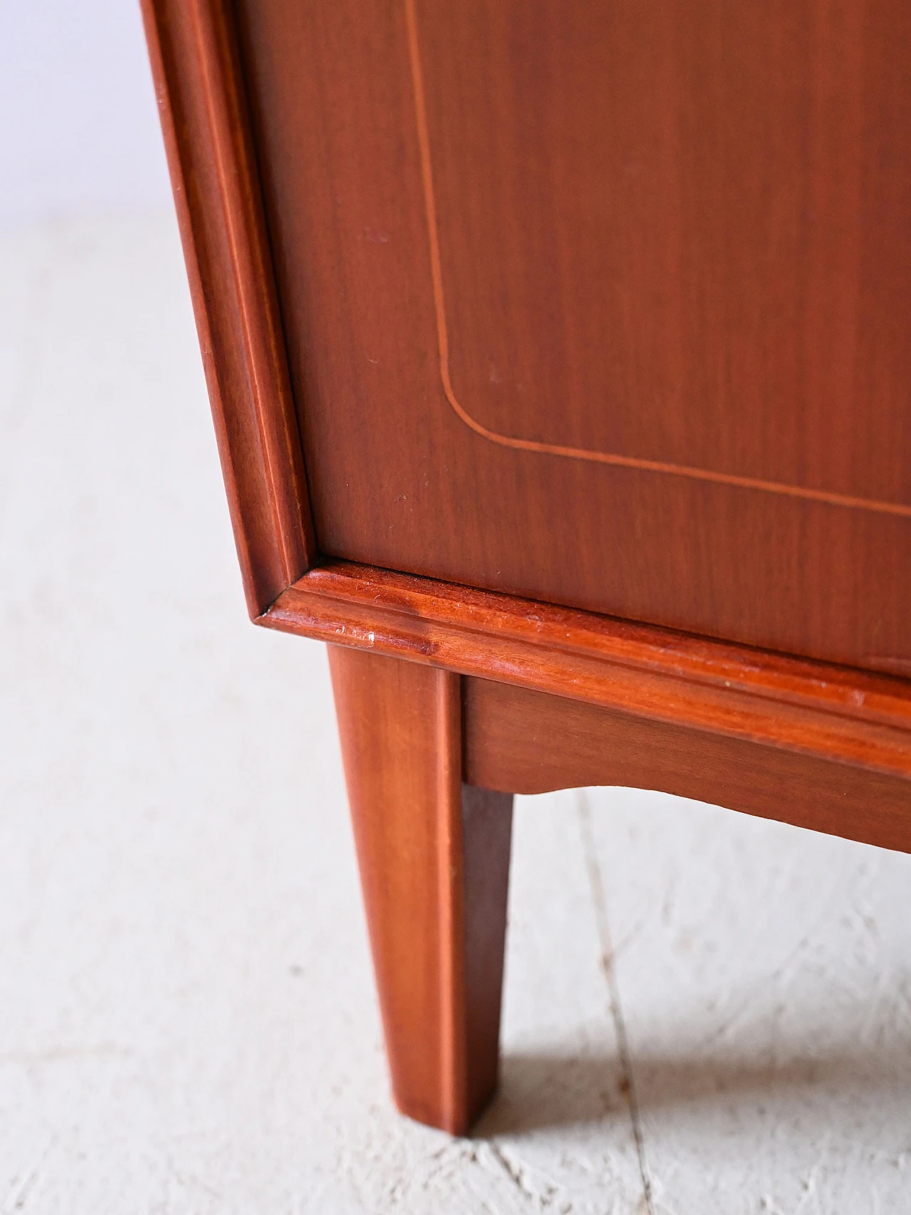 Scandinavian mahogany bookcase with writing desk, 1960s 10