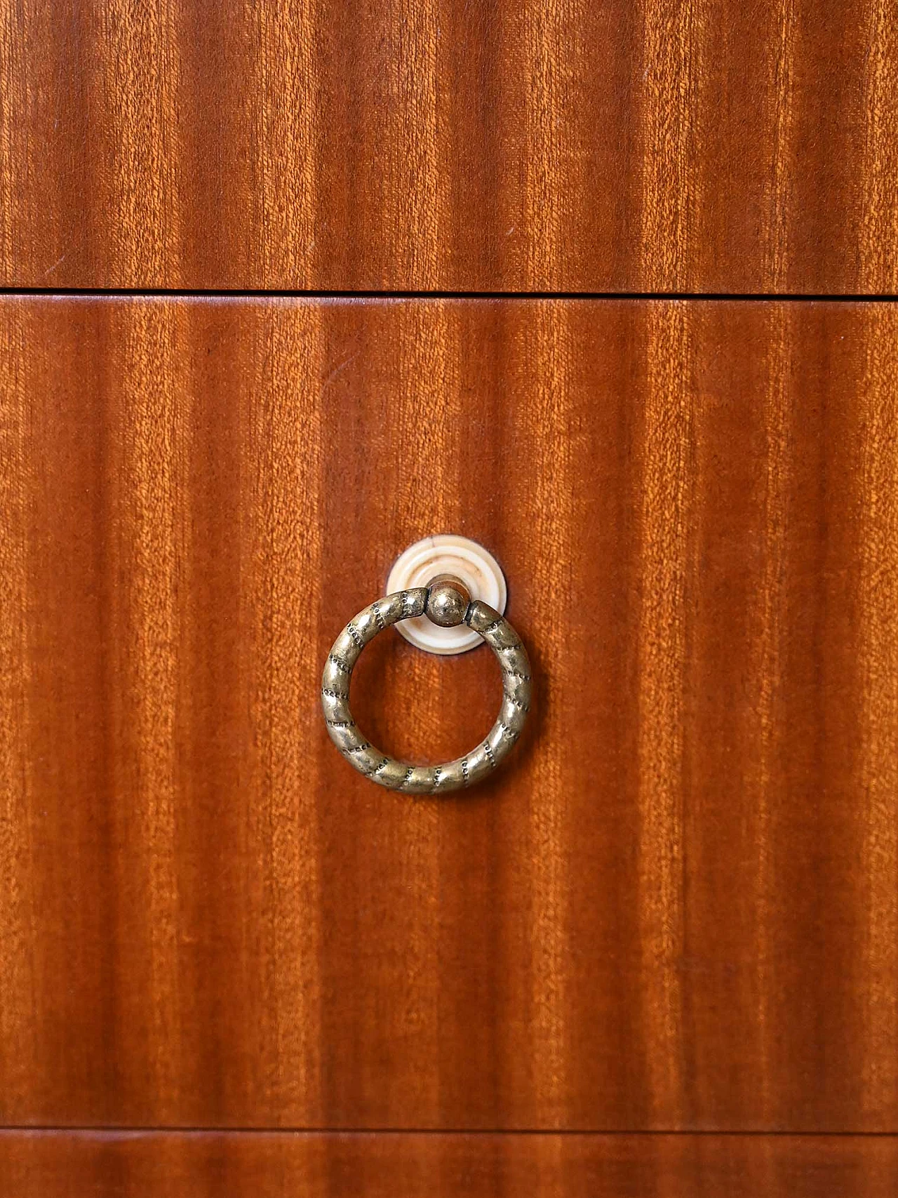 Secretaire in teak con scrittoio, anni '60 7