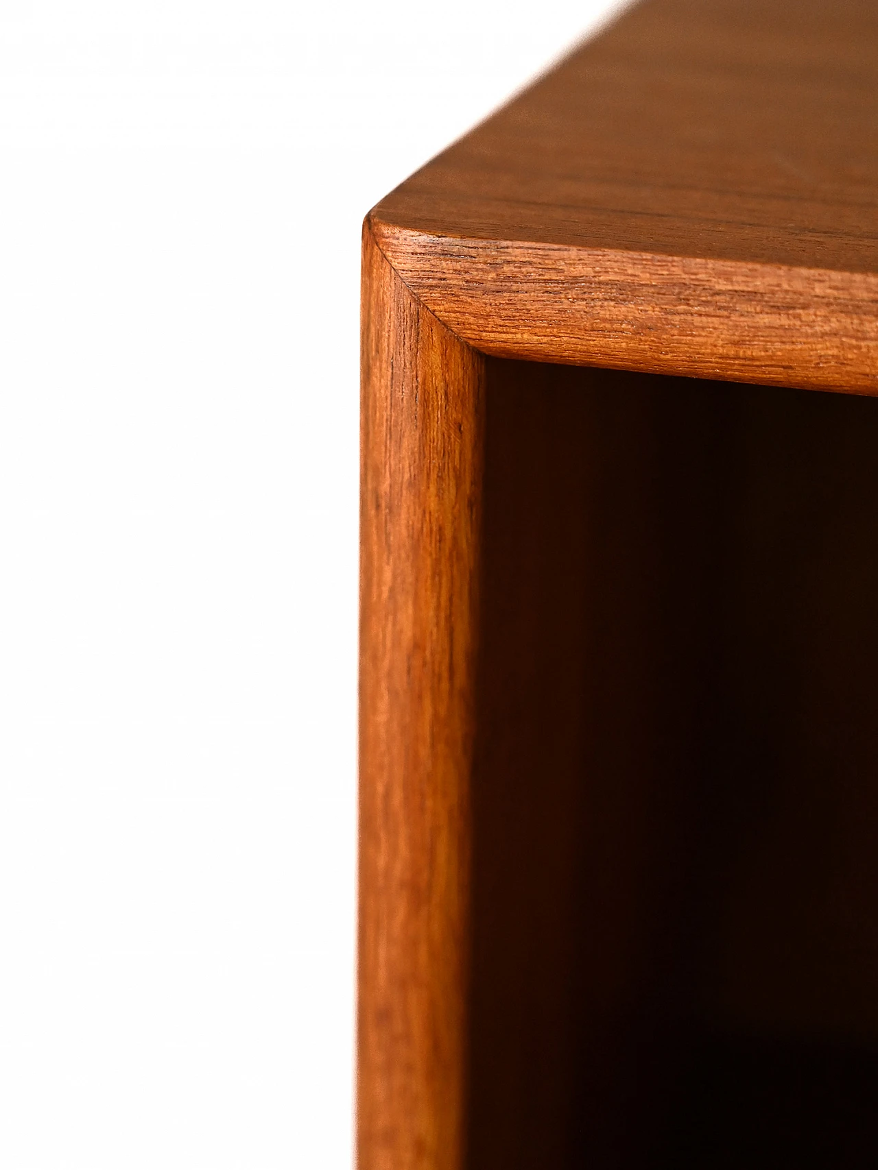 Libreria a tre ripiani in legno di rovere, anni '60 6