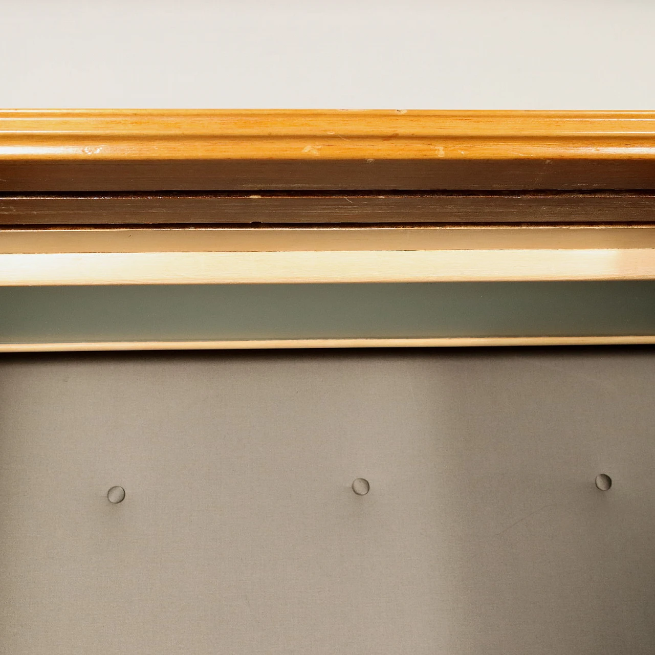 Mahogany veneered coat rack with mirrored sliding doors, 1950s 8