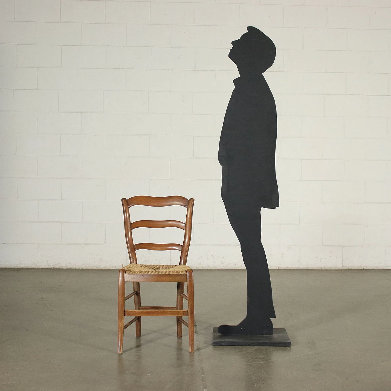 4 Chairs in walnut wood and straw, 19th century 2