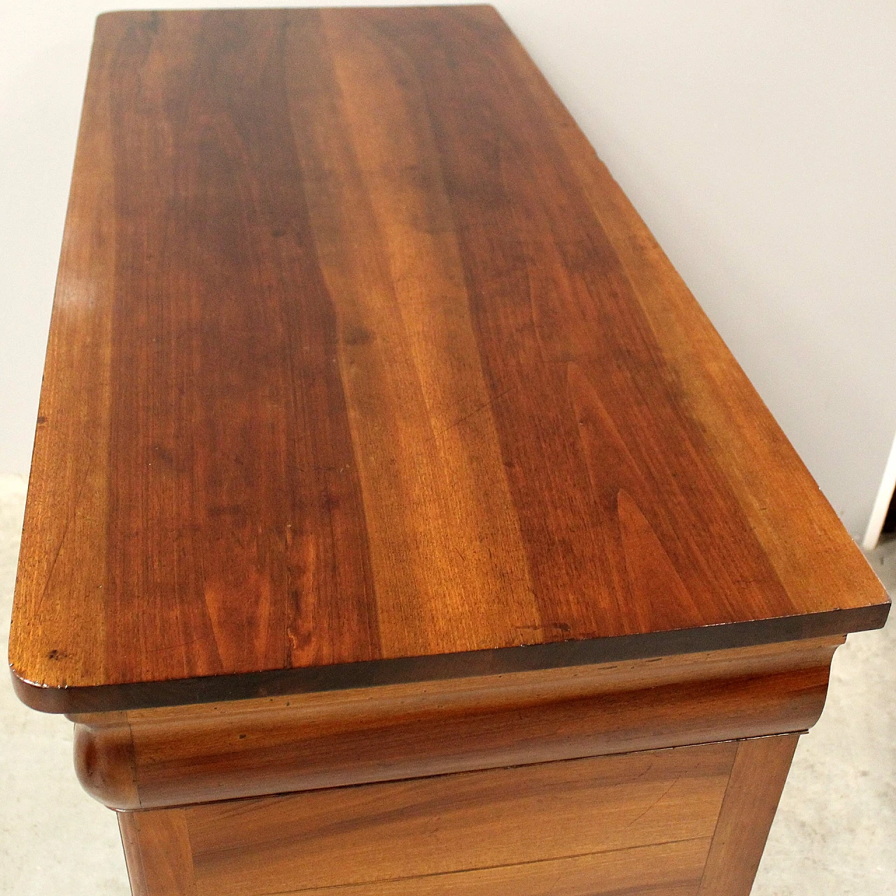 Cassettone Carlo X in noce massello, '800 7