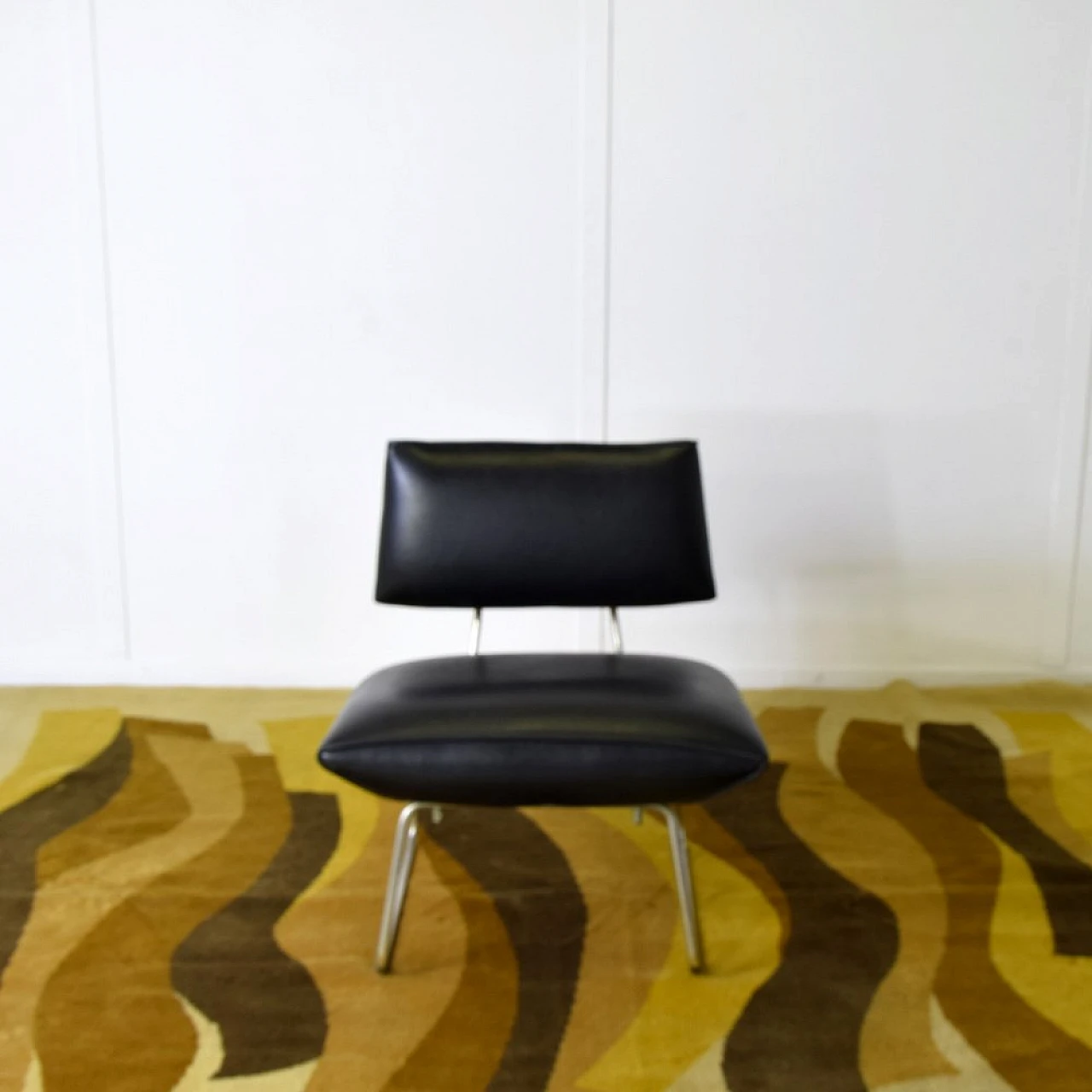 Tubular metal armchair by George Coslin, 1960s 4