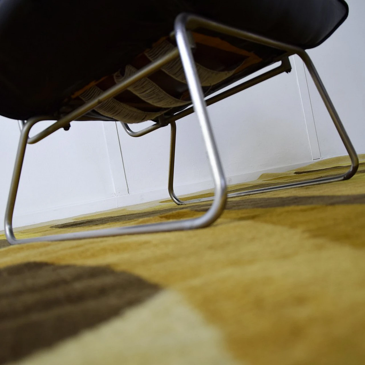 Tubular metal armchair by George Coslin, 1960s 6