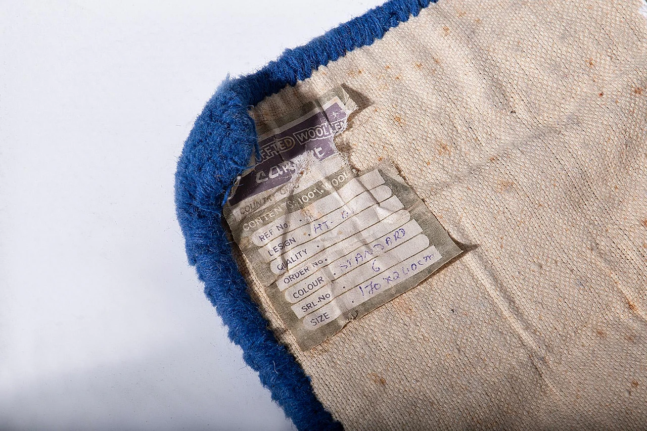 Wool rug with multicolored geometric patterns, 1980s 5