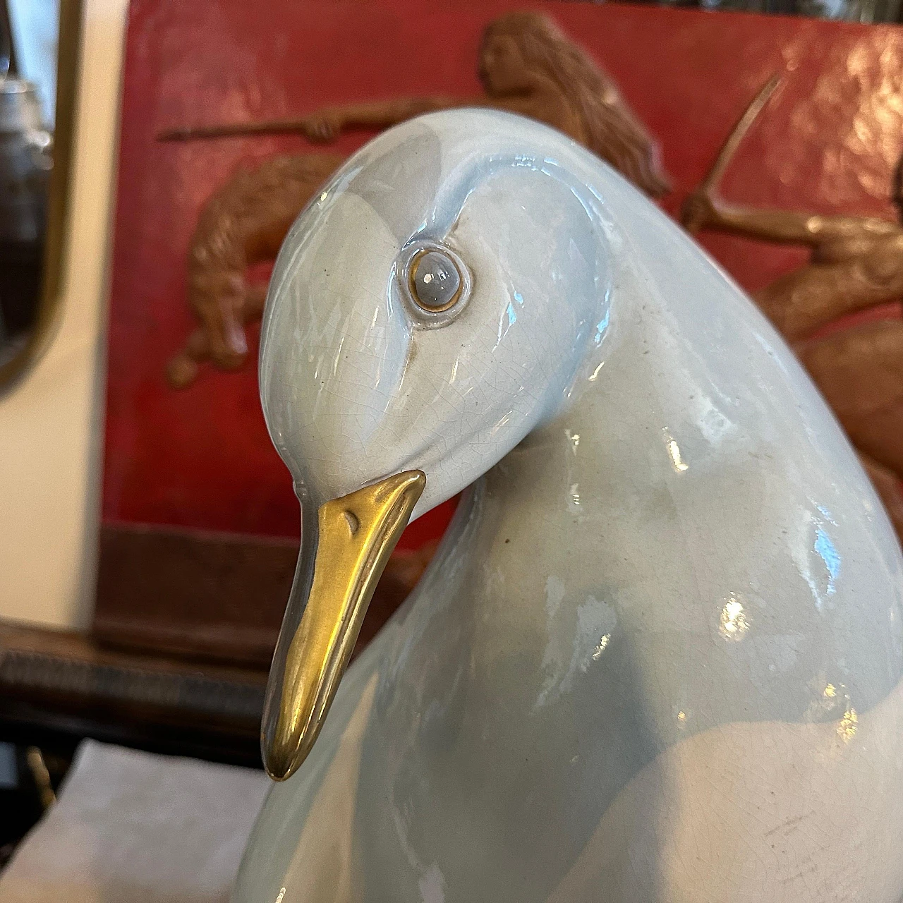 Ronzan, Penguin, hand-crafted porcelain statue, 1960s 9