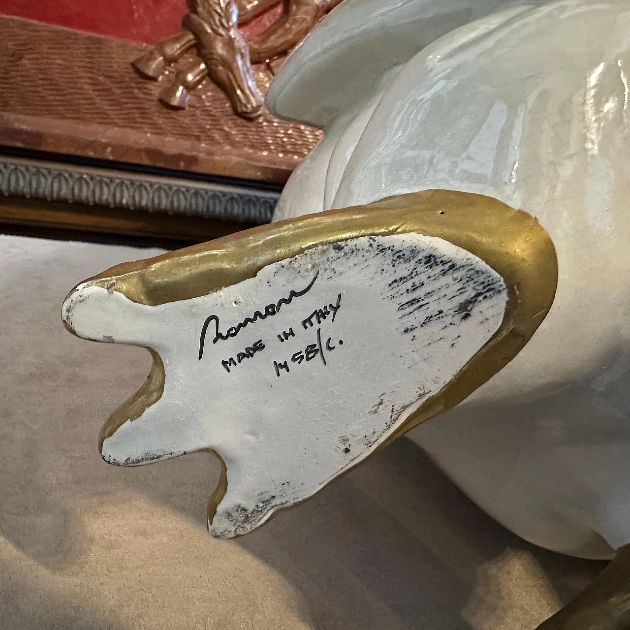 Ronzan, Penguin, hand-crafted porcelain statue, 1960s 10