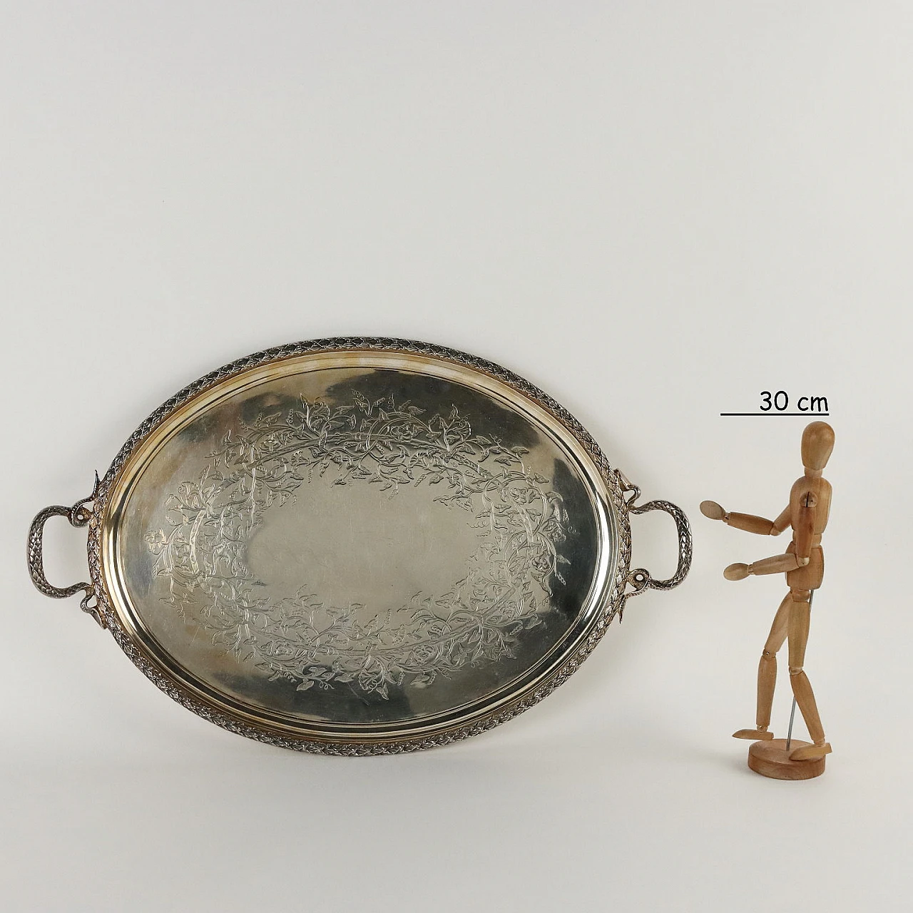 Vassoio in argento di Joseph & Edward Bradbury, 1832 2