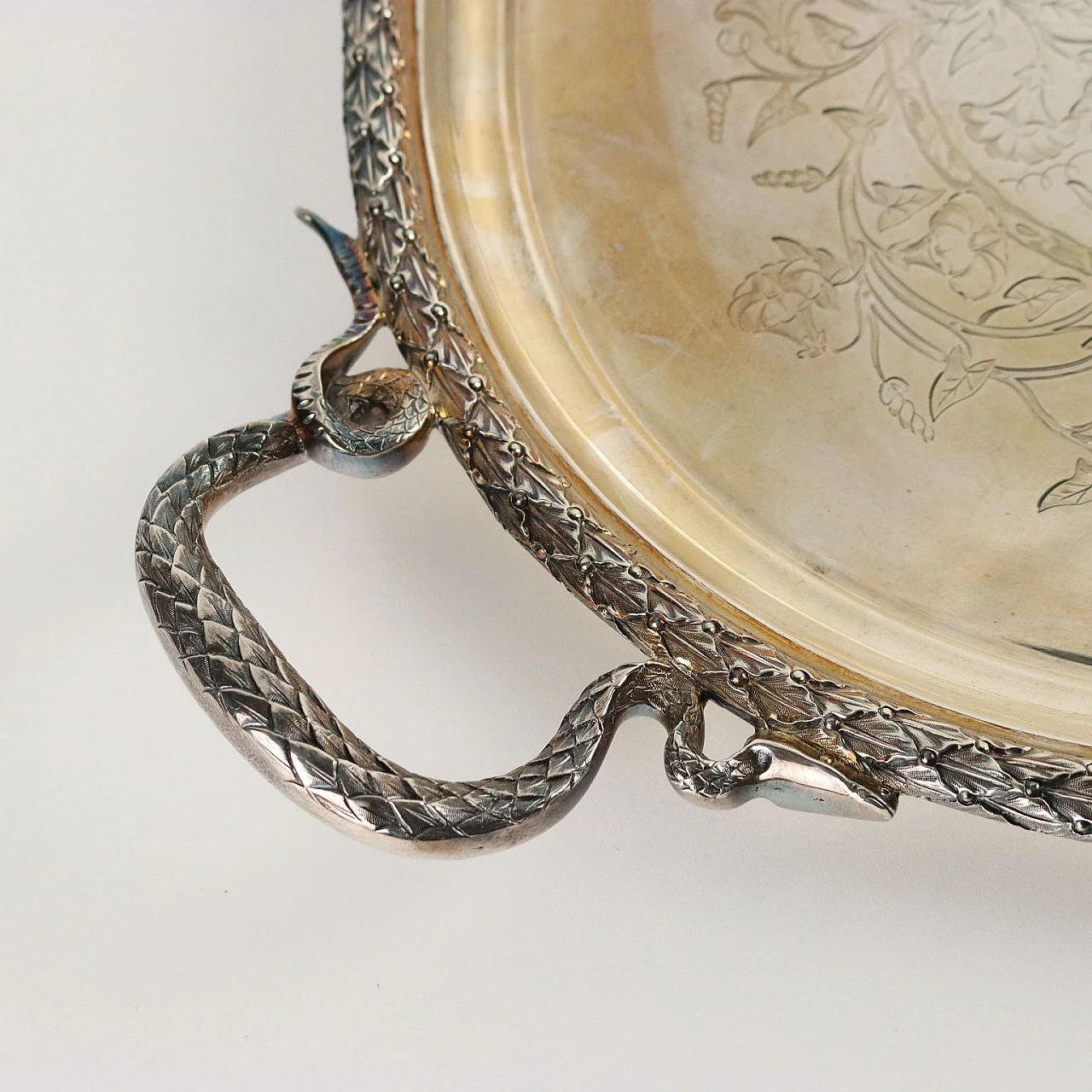 Vassoio in argento di Joseph & Edward Bradbury, 1832 3