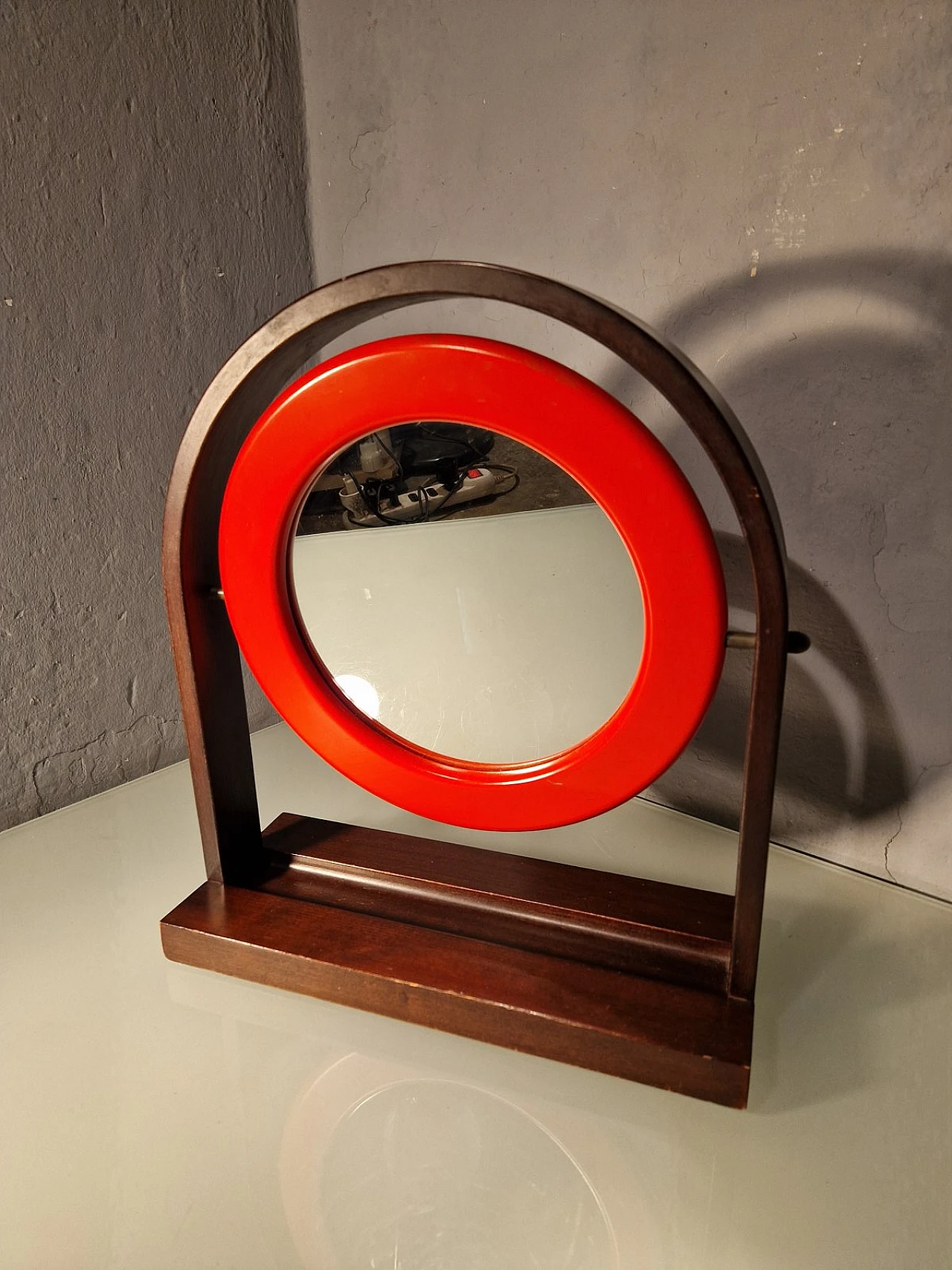 Specchio da tavolo di Ettore Sottsass per Poltronova, anni '60 1