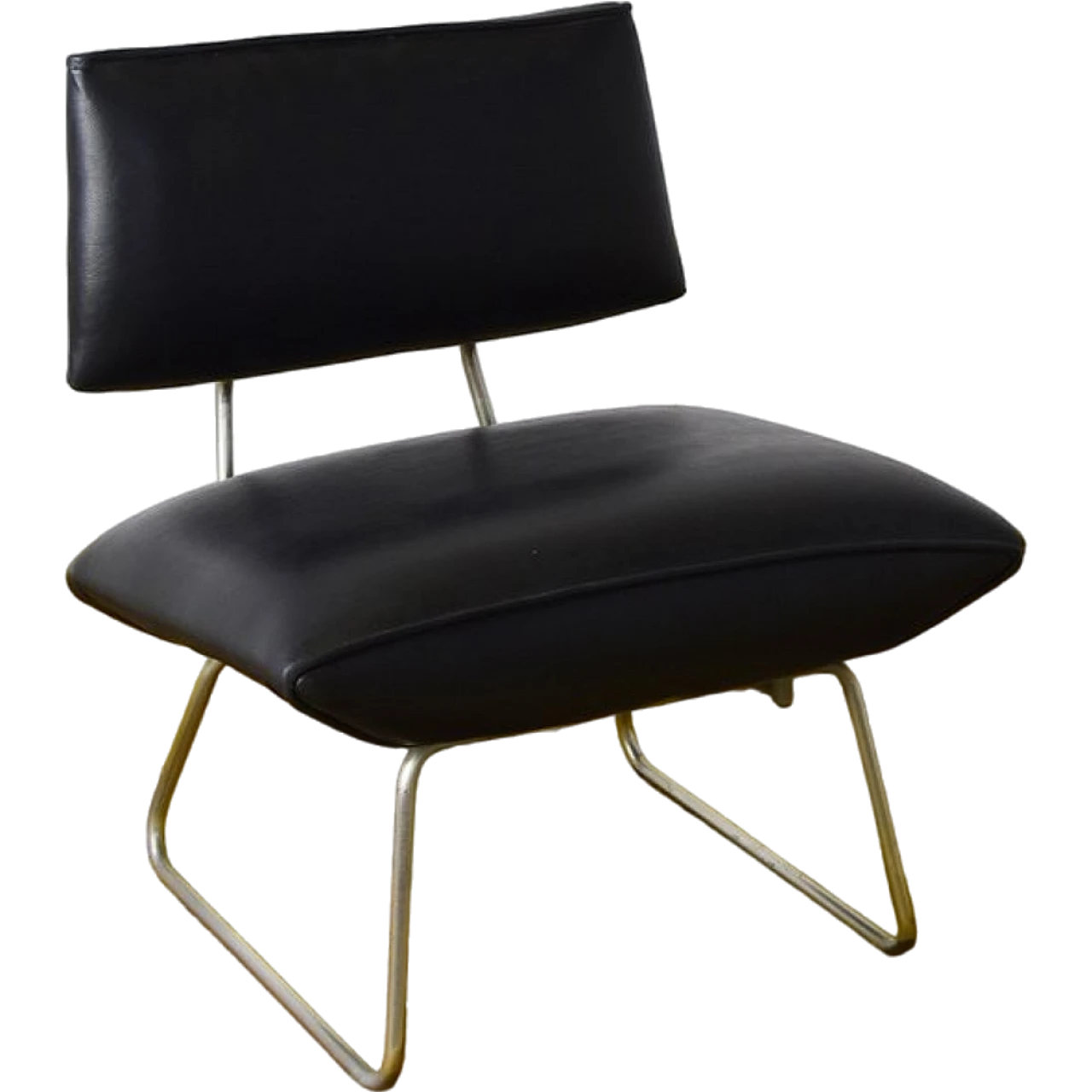 Tubular metal armchair by George Coslin, 1960s 7