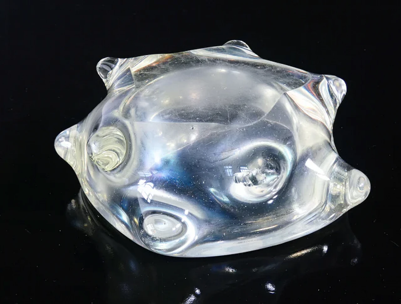 Vaso Mugnoni in vetro soffiato di Murano di E. Barovier, anni '40 5