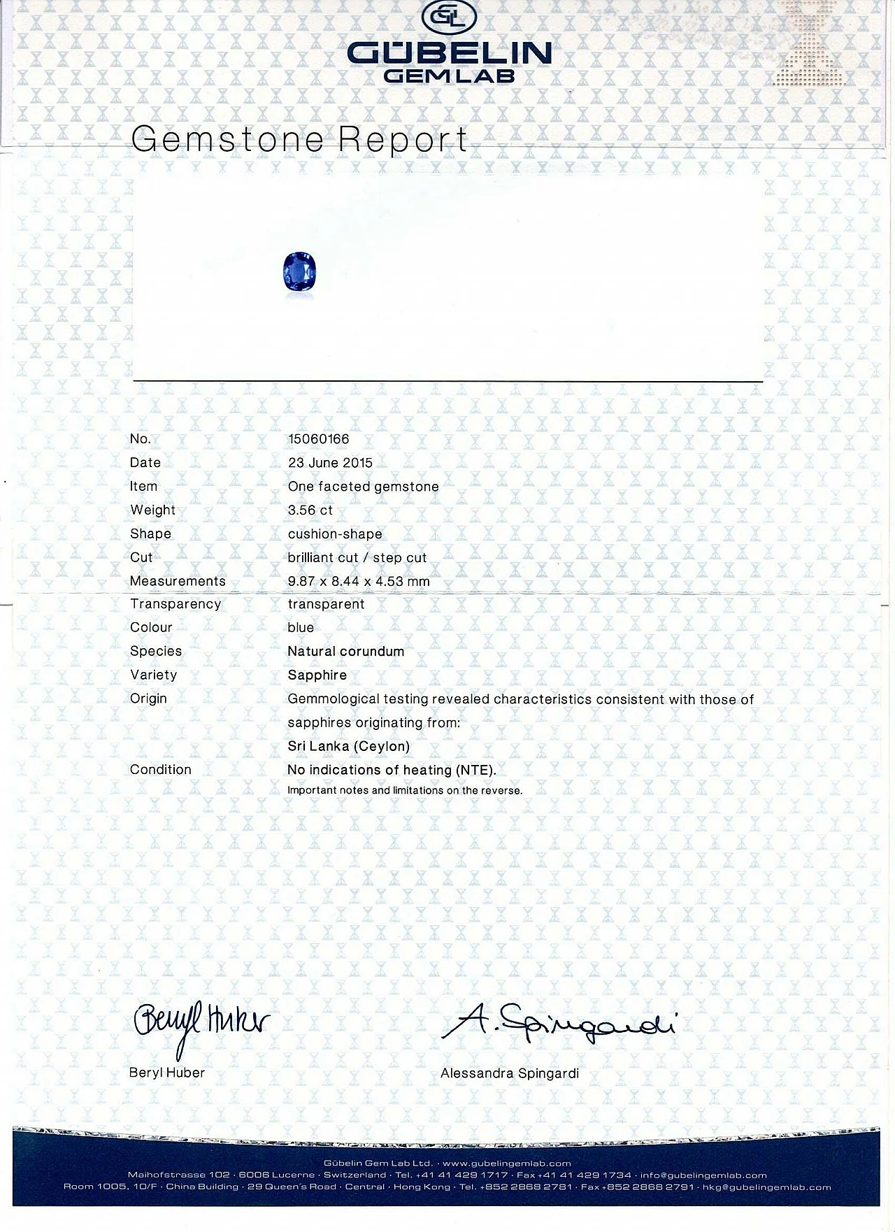 18K white and yellow gold ring with sapphire and diamonds 8