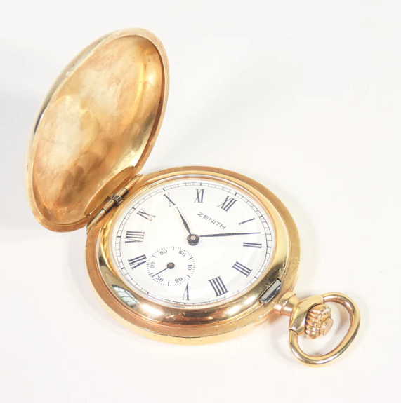 Orologio da tasca 2541 in metallo placcato oro di Zenith, anni '60