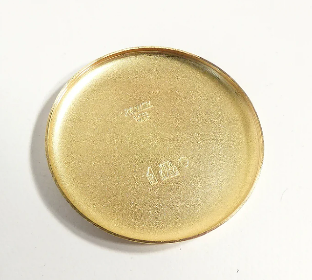 Orologio 14 DP in oro 18k e pelle di Zenith, anni '50 12