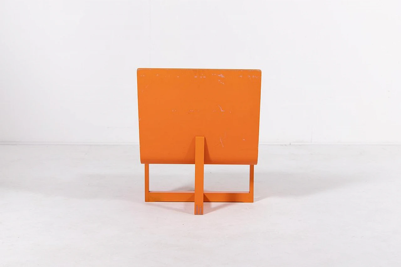 Plywood lounge chair with coffee table by Chr. Rasmussen, 1970s 6