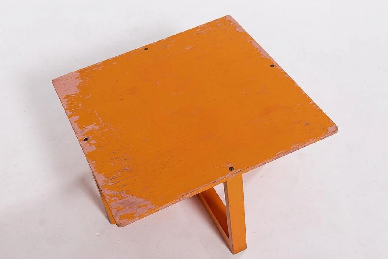 Plywood lounge chair with coffee table by Chr. Rasmussen, 1970s 11