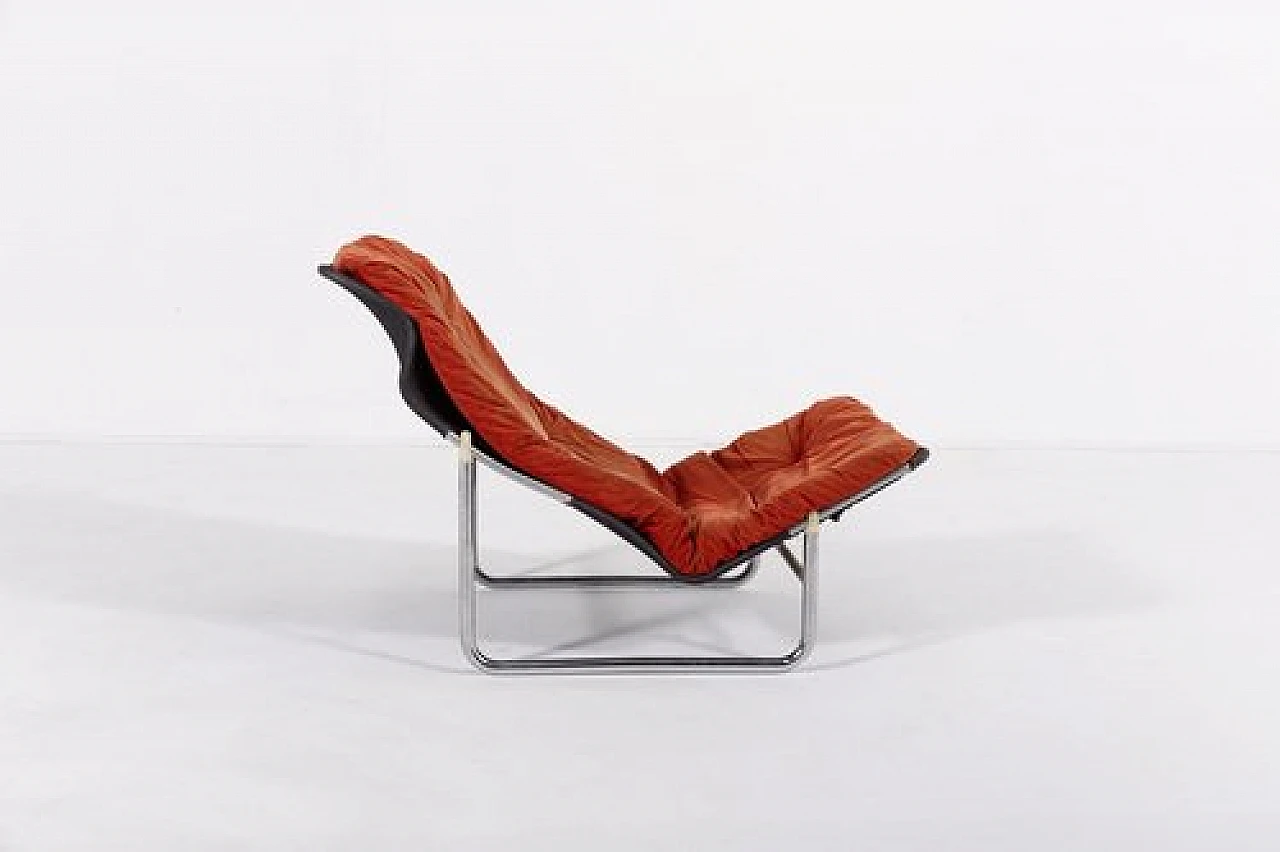Zobra easy chair by Bror Boije and Jaan Zimmerman for Dux, 1970s 1